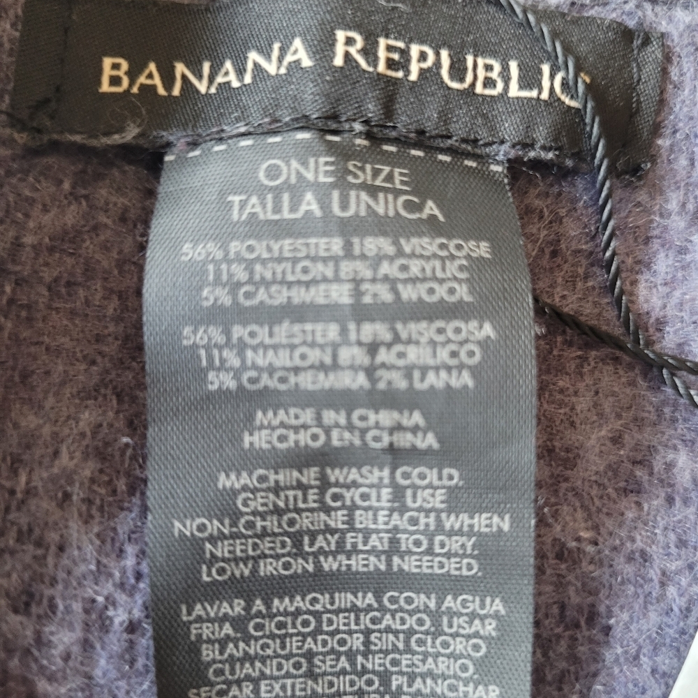 Banana Republic Charcoal Knit Poncho - Picture 3 of 5